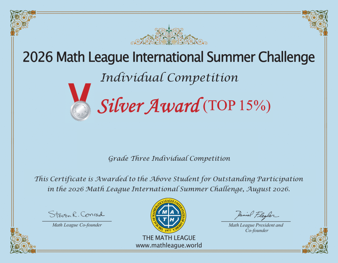 Silver Award Top 15% 证书