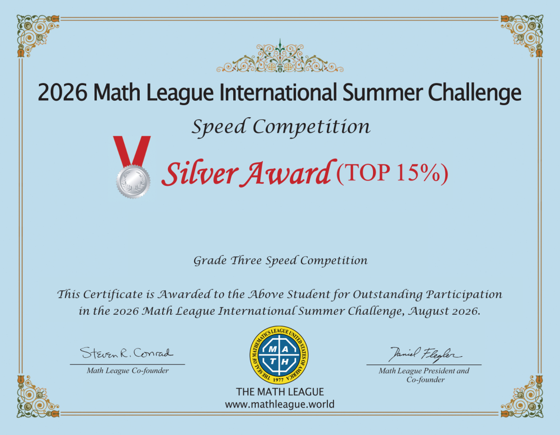 Silver Award Top 15% 证书